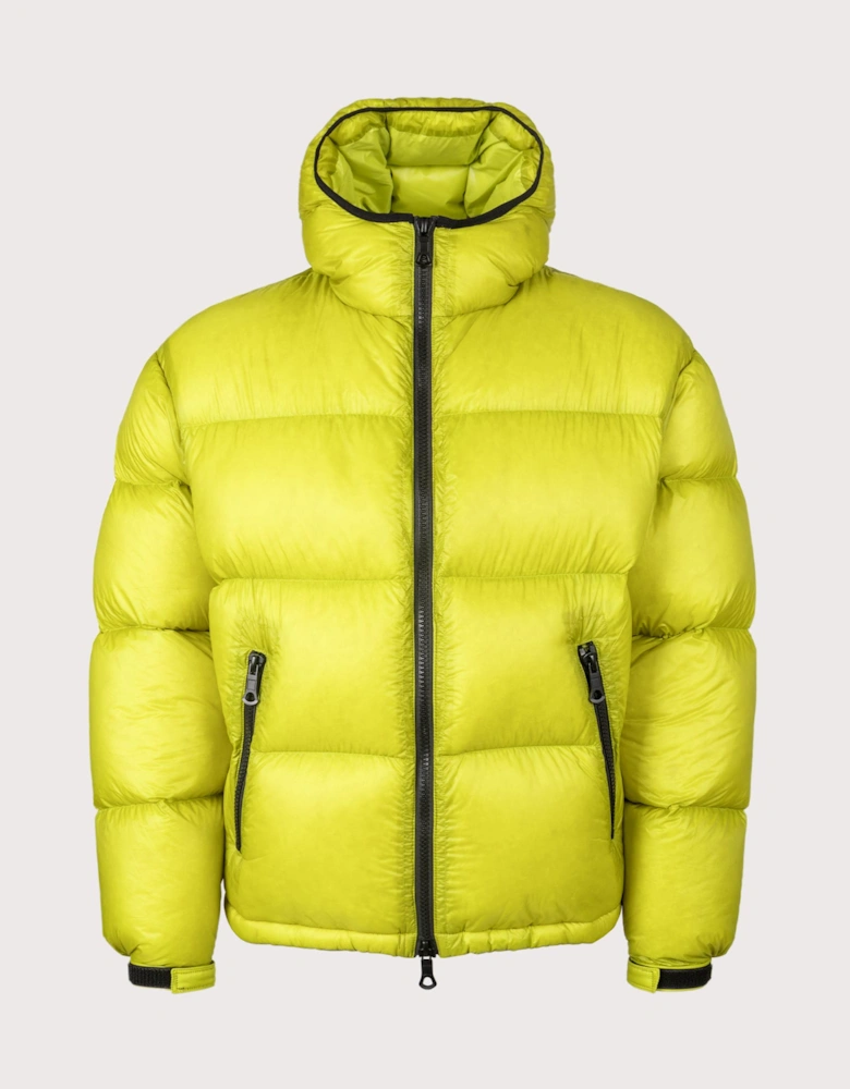 Translucent Hooded Bubble Jacket