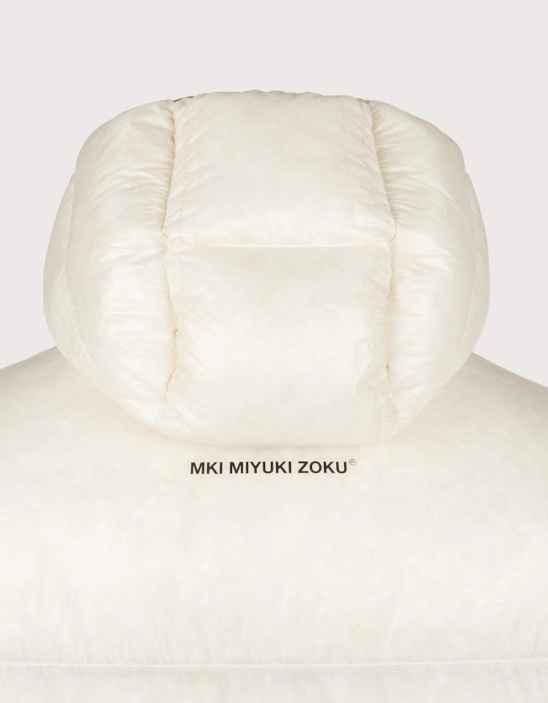 Translucent Hooded Bubble Jacket