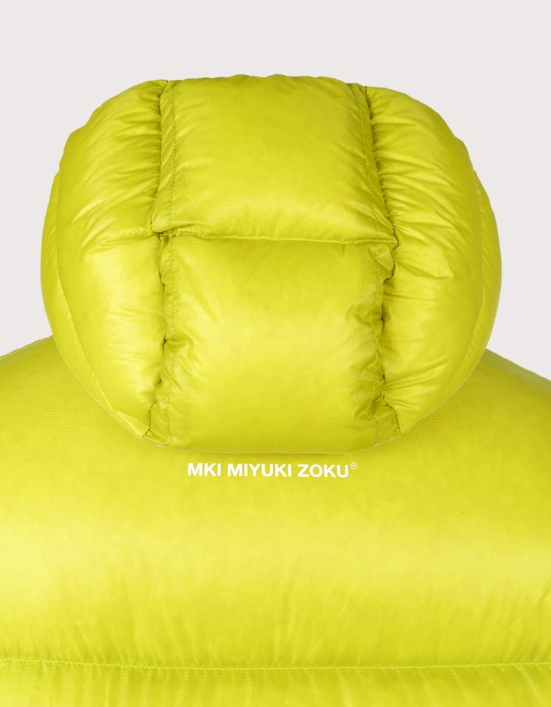 Translucent Hooded Bubble Jacket