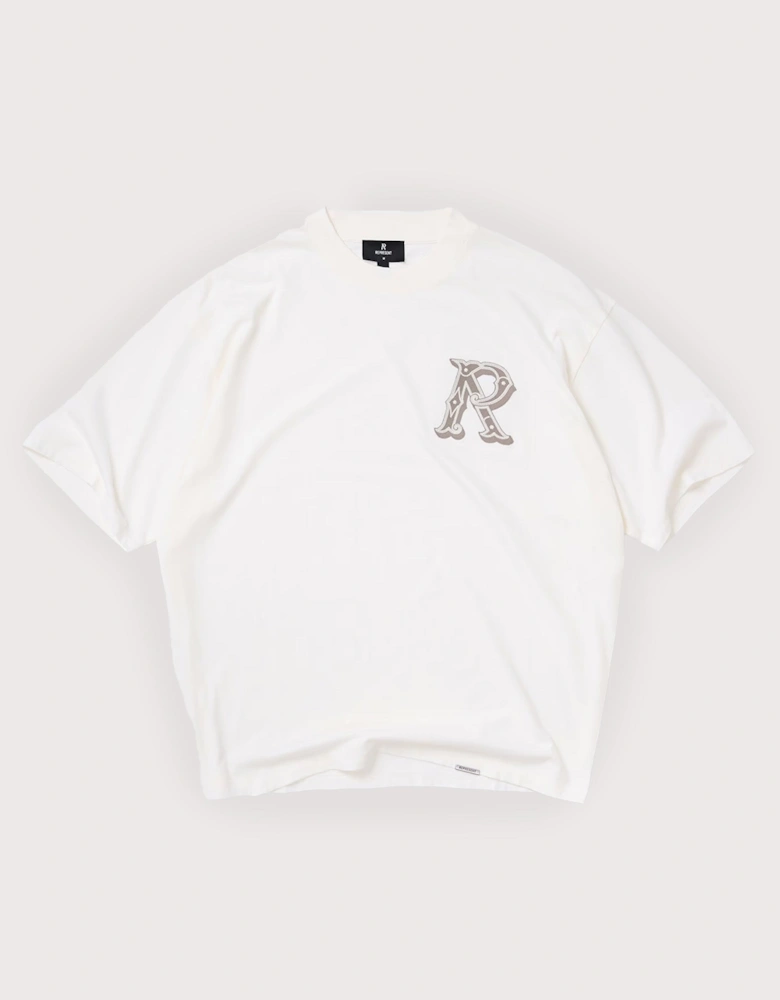 Oversized Fit Western Initial T-Shirt