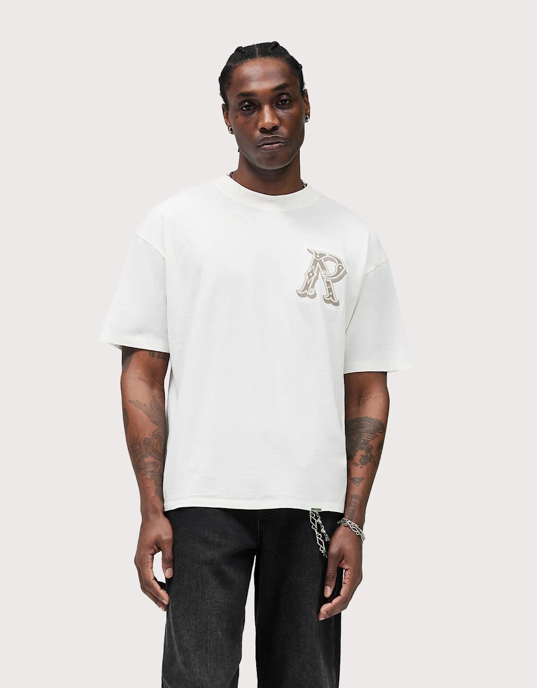 Oversized Fit Western Initial T-Shirt, 5 of 4