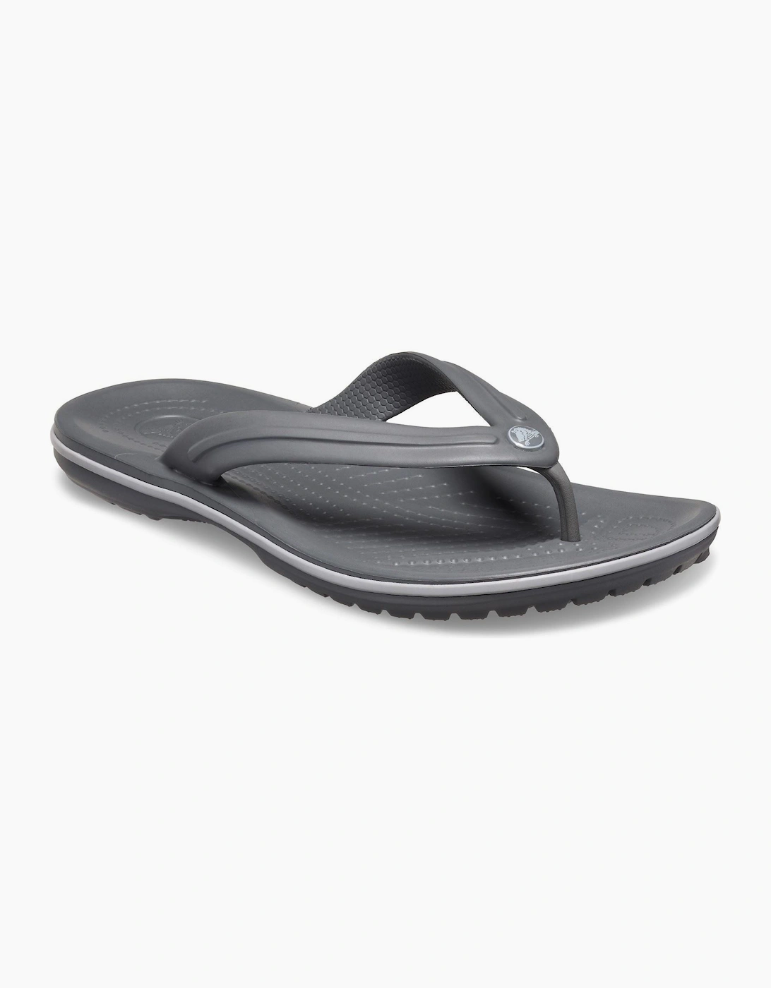 Men's Crocs Crocband Thermoplastic Slate Grey/Smoke Flip Flops - Size: UK 7 / eu 41-42 / us m8w10