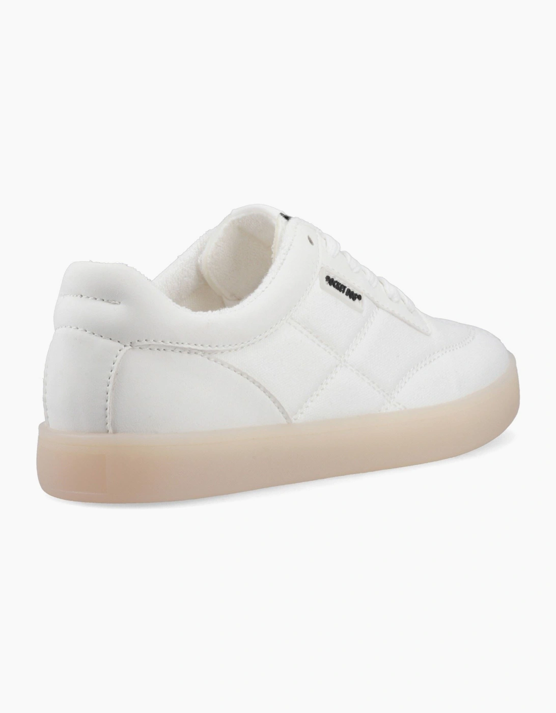 Kitty Canvas PU Cotton Women's White Trainers