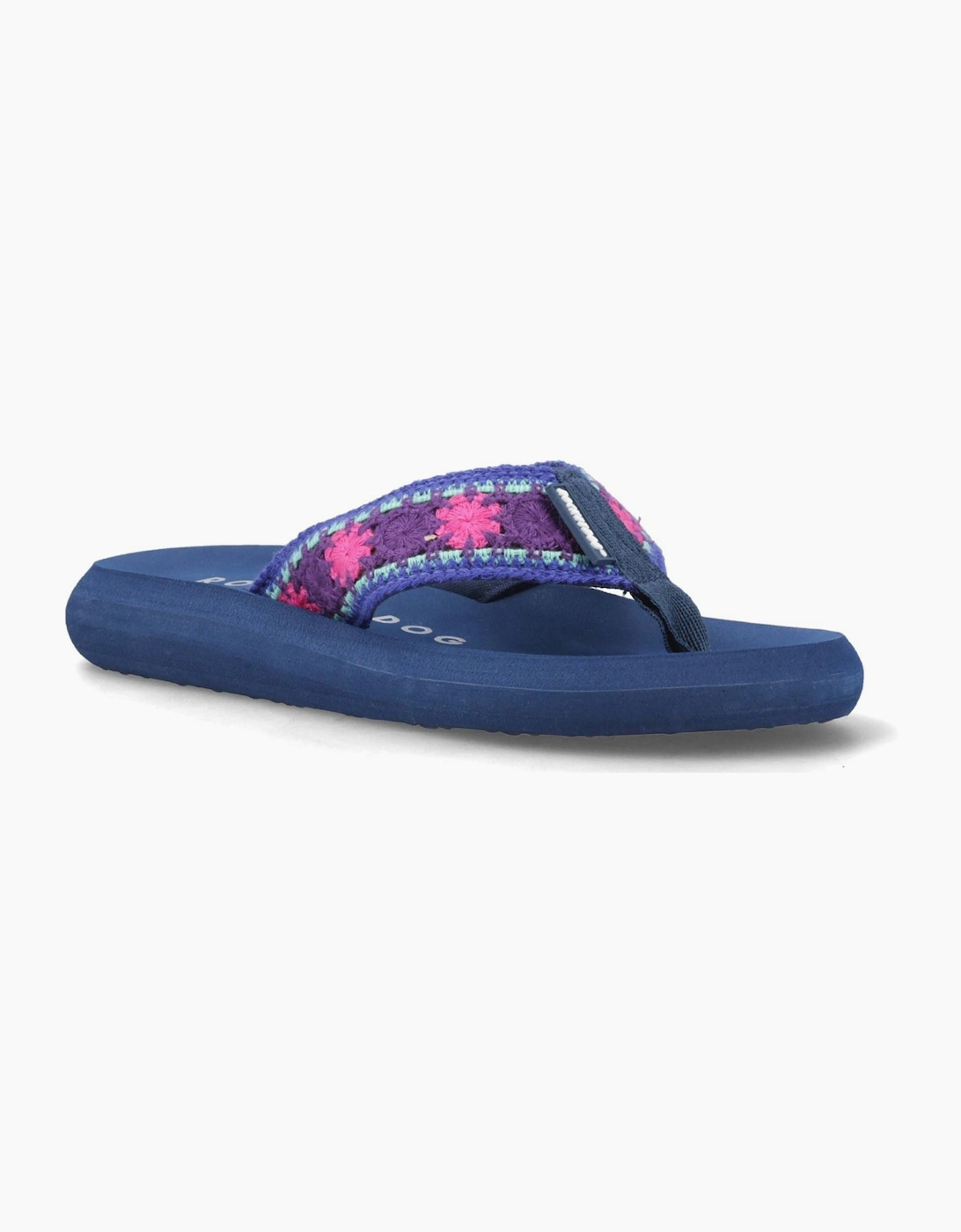 Spotlight Marlow Textile Women's Purple/Multi Flip Flops, 6 of 5