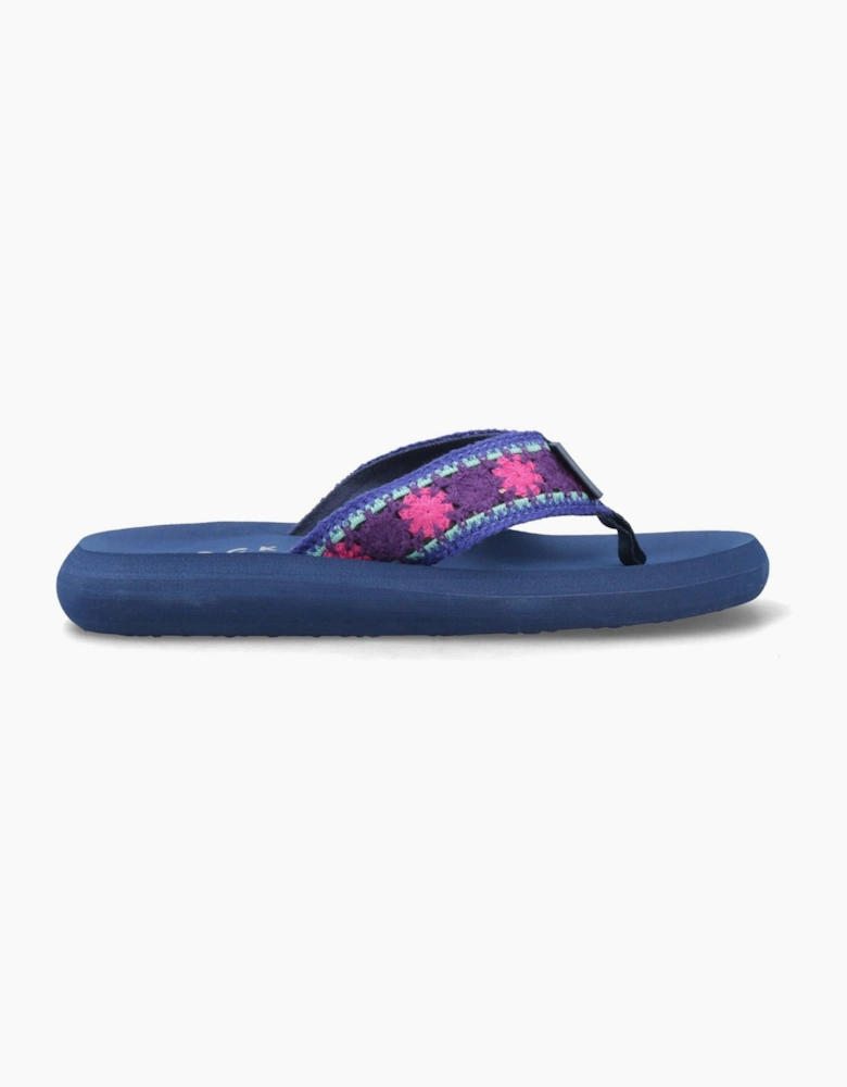 Spotlight Marlow Textile Women's Purple/Multi Flip Flops