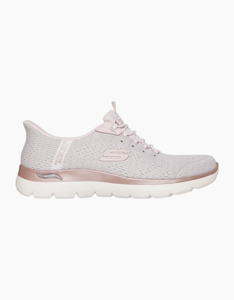 Arch Fit Summits - Soft Shimmer Textile Women's Light Pink Standard Trainers