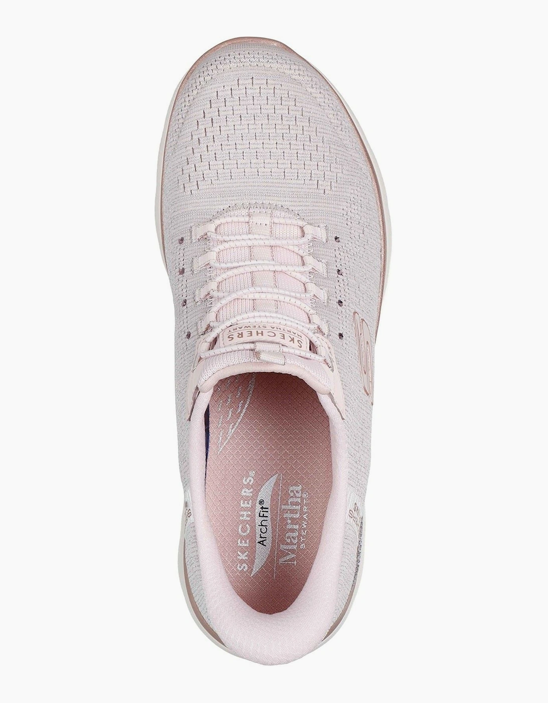 Arch Fit Summits - Soft Shimmer Textile Women's Light Pink Standard Trainers