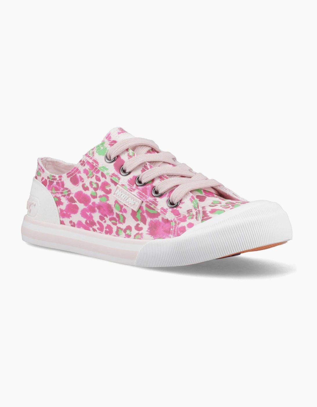 Jazzin Snap Cotton Women's Pink/Multi Trainers, 6 of 5