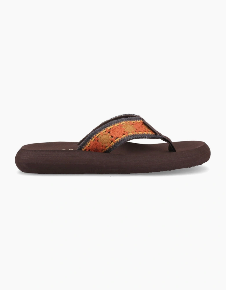 Spotlight Marlow Textile Women's Brown/Multi Flip Flops