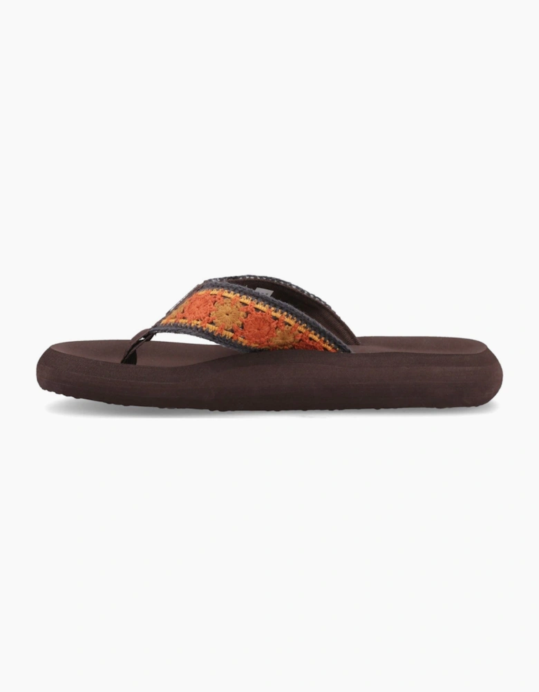 Spotlight Marlow Textile Women's Brown/Multi Flip Flops