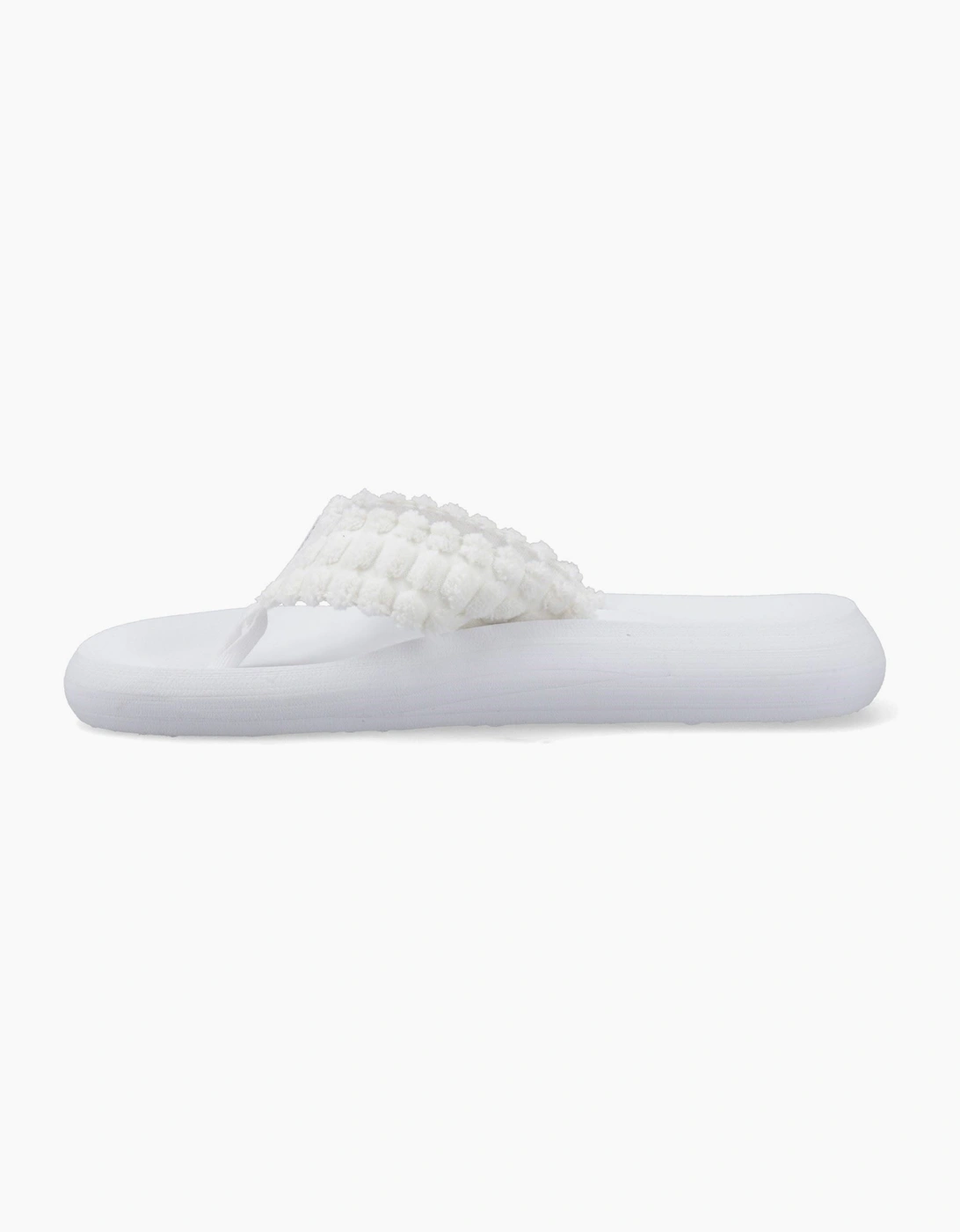 Spotlight Atom Textile Women's White Flip Flops