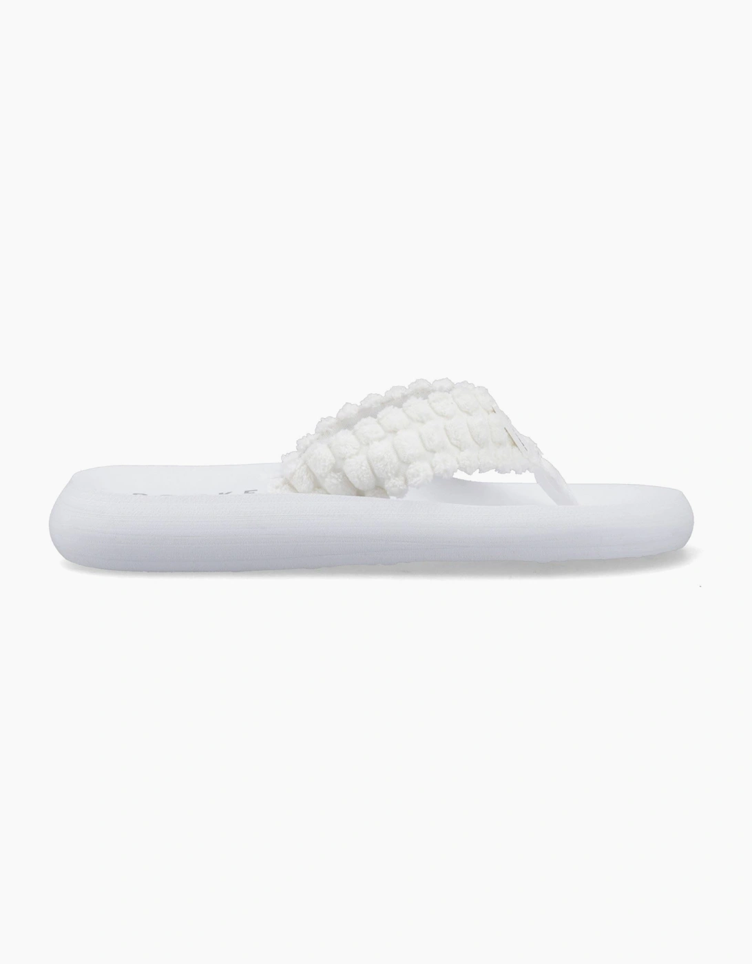 Spotlight Atom Textile Women's White Flip Flops