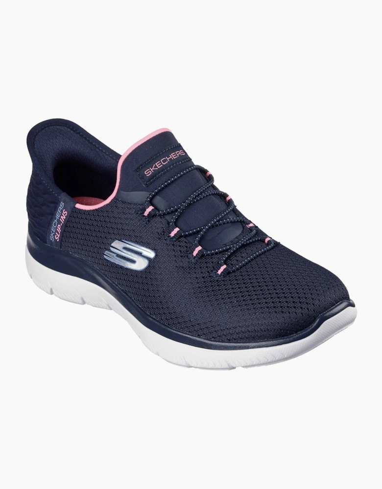 Summits - Diamond Dream Textile Women's Navy/Pink Standard Trainers