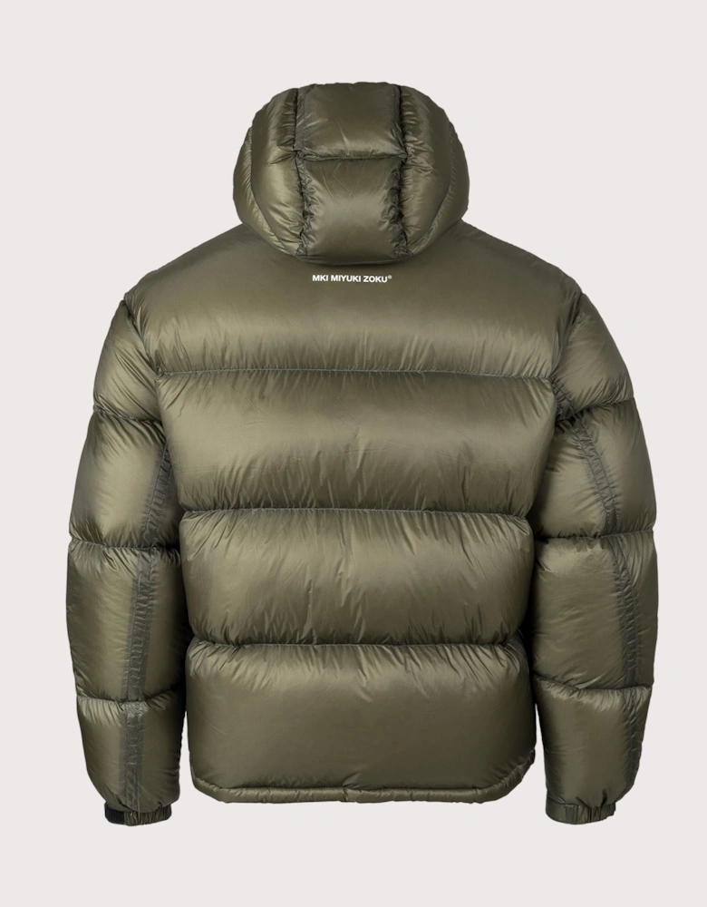 Translucent Hooded Bubble Jacket