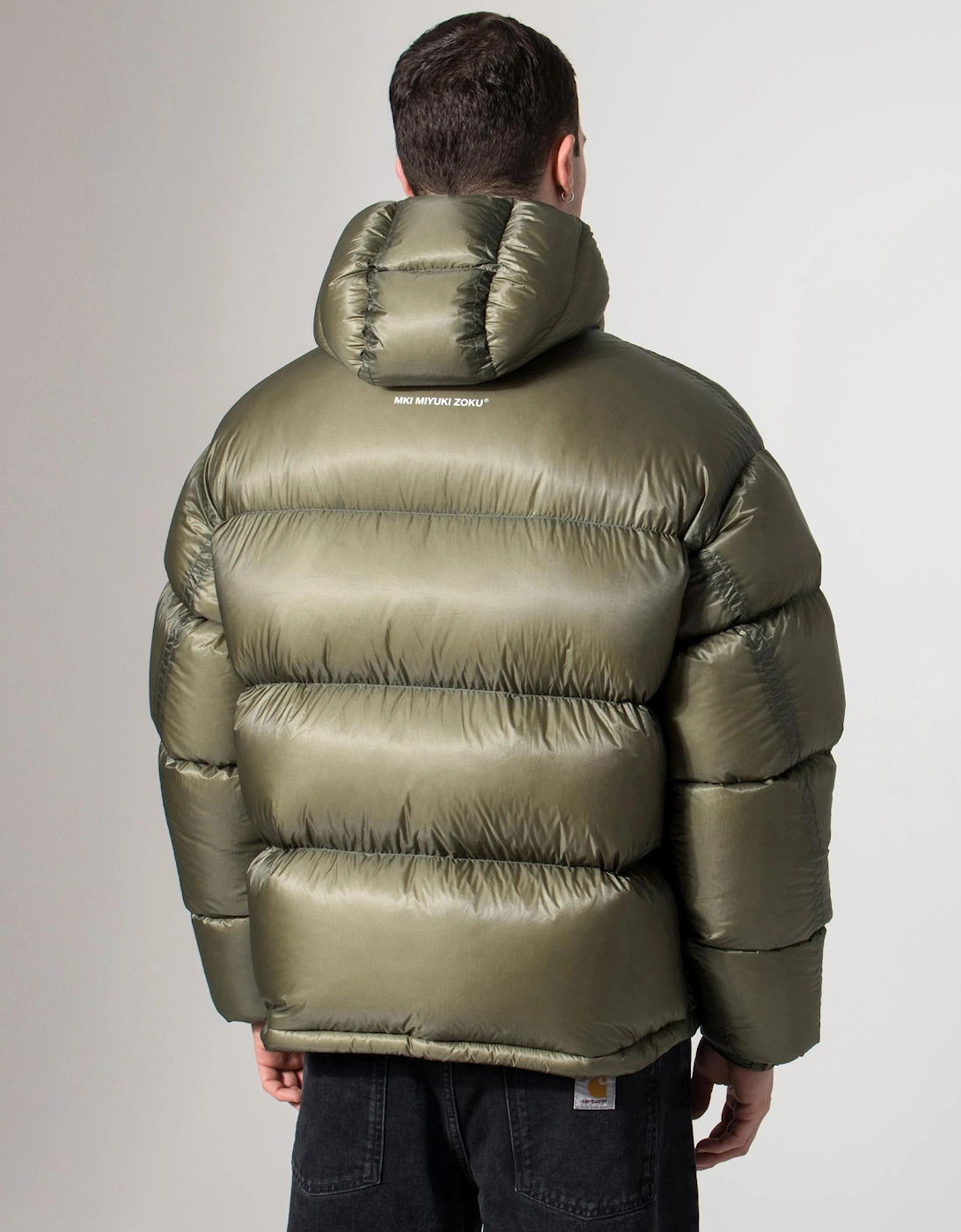 Translucent Hooded Bubble Jacket