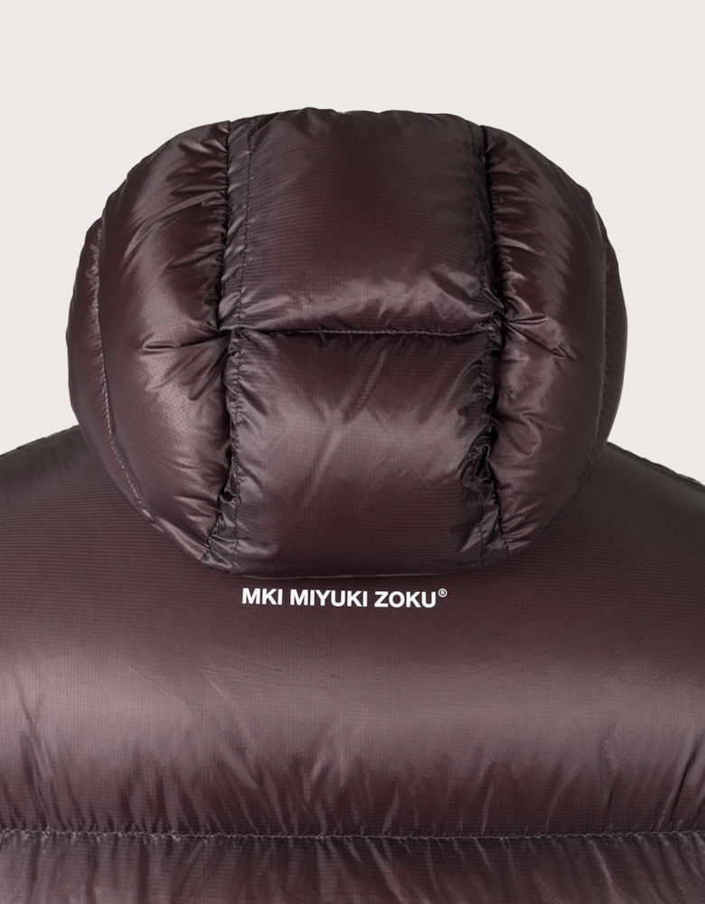 Translucent Hooded Bubble Jacket