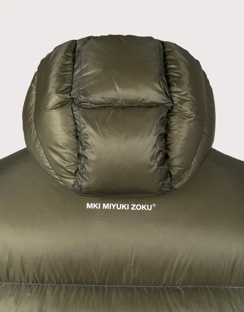 Translucent Hooded Bubble Jacket