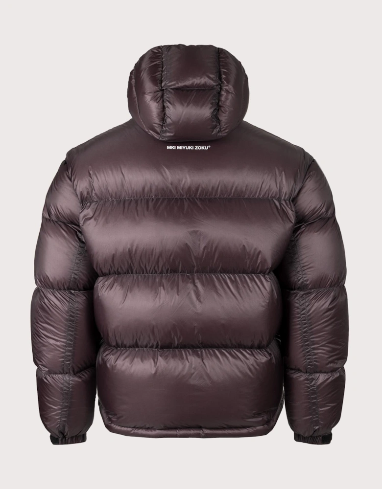 Translucent Hooded Bubble Jacket