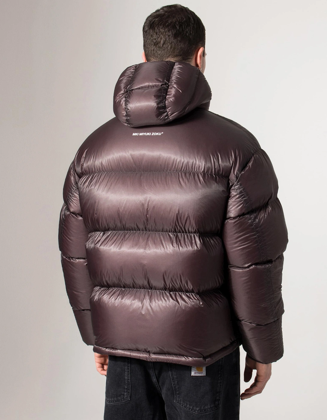 Translucent Hooded Bubble Jacket