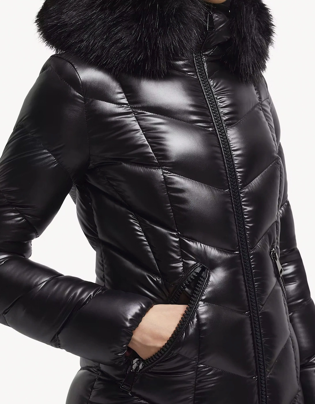 Womens Fulmarus Long Coat Black