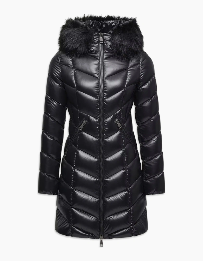 Womens Fulmarus Long Coat Black