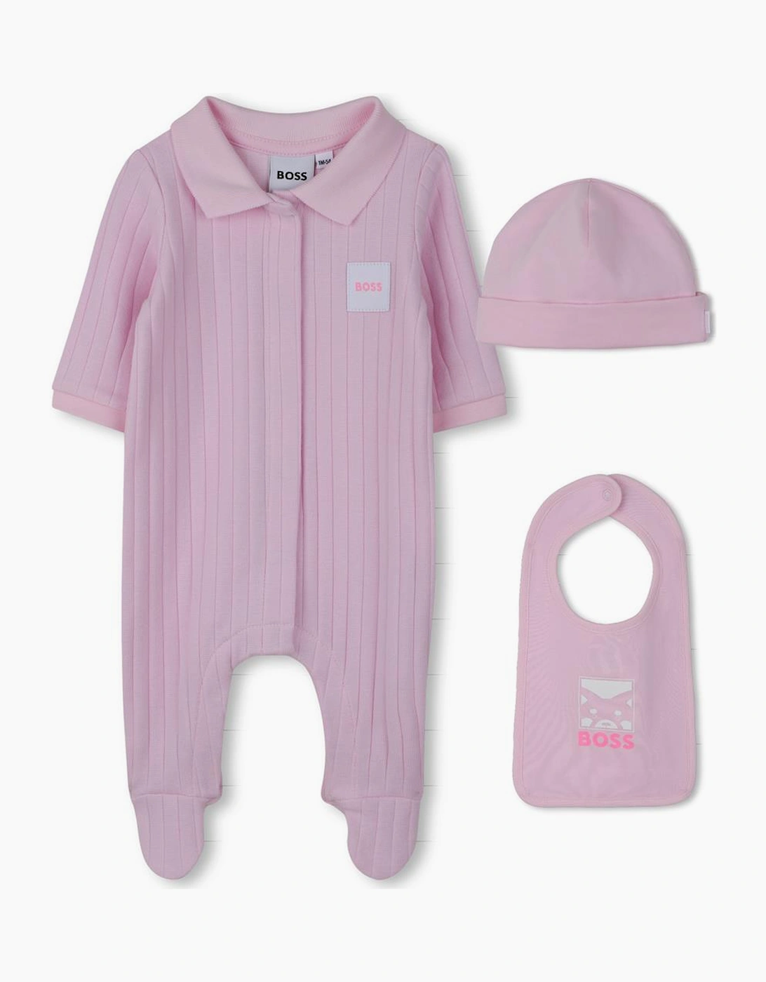 BOSS BABY GIRL PINK 3 PCE SET J53060, 9 of 8