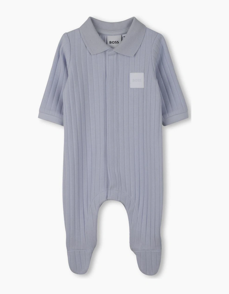 BOSS BABY PALE BLUE GIFT BOX BABYGROW + HAT J53044