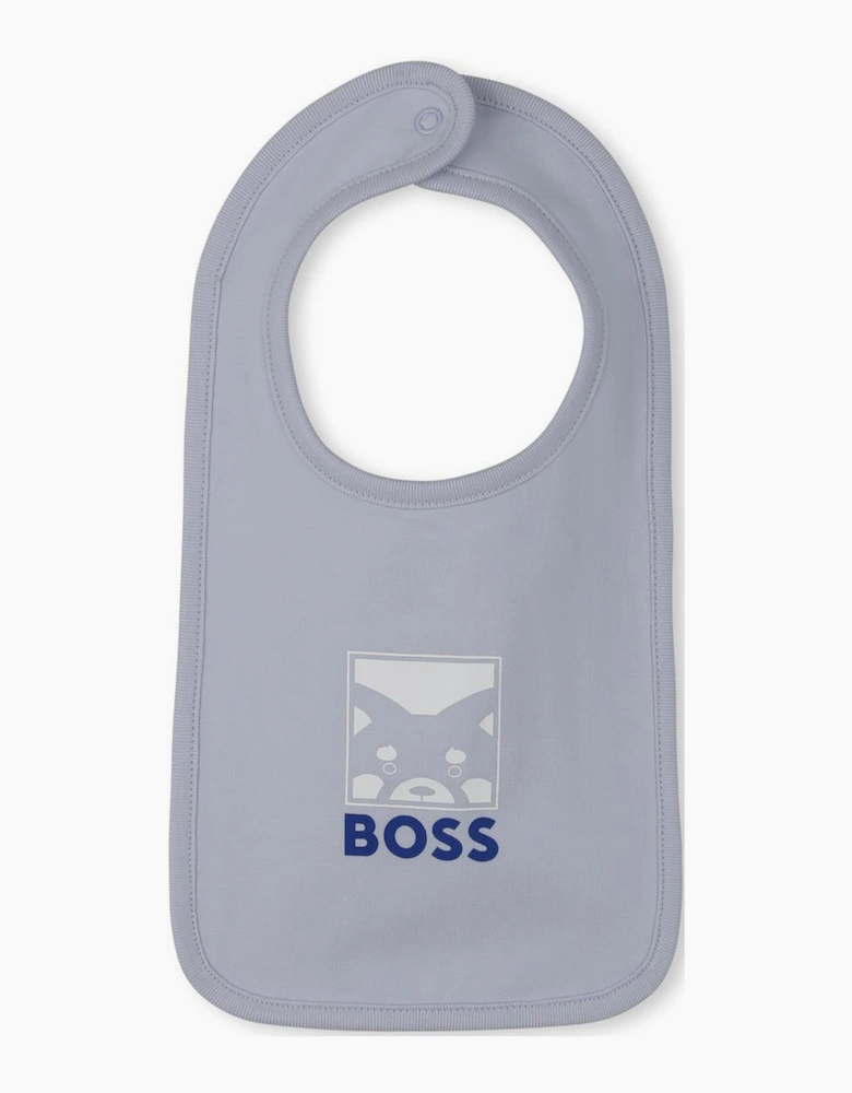 BOSS BABY PALE BLUE GIFT BOX BABYGROW + HAT J53044