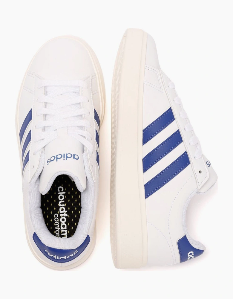 Grand Court 2.0 White/Blue Trainers