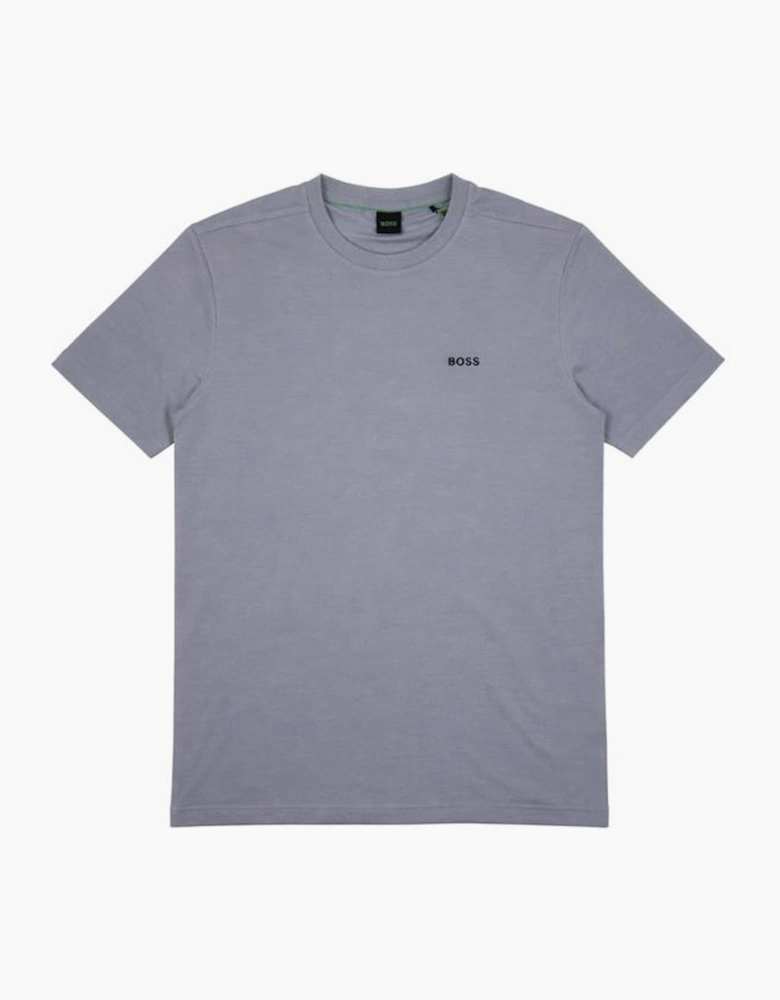 logo detail blue/grey T-shirt