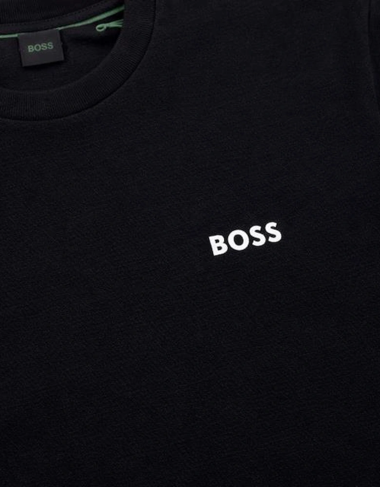 logo detail Black T-shirt