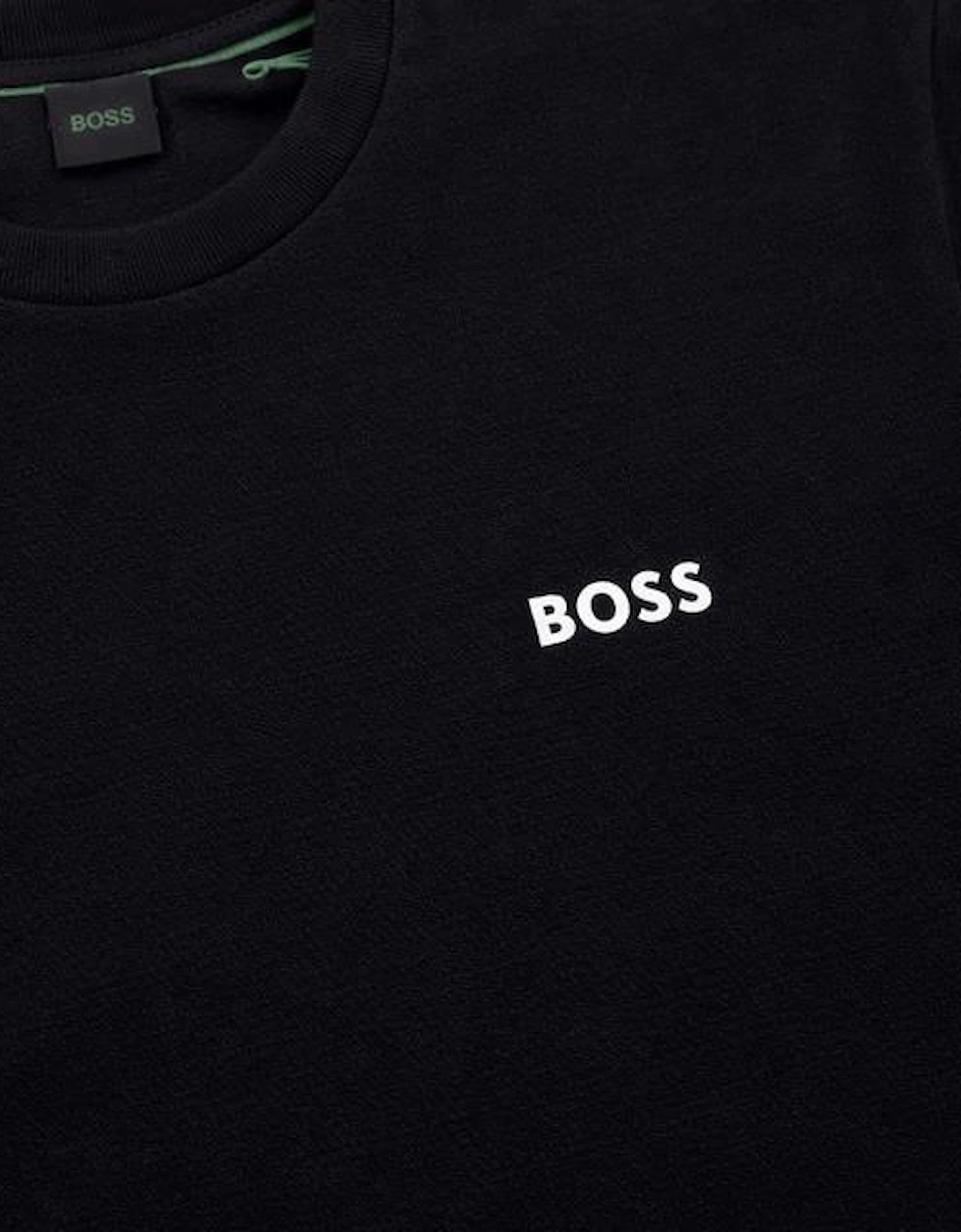 logo detail Black T-shirt