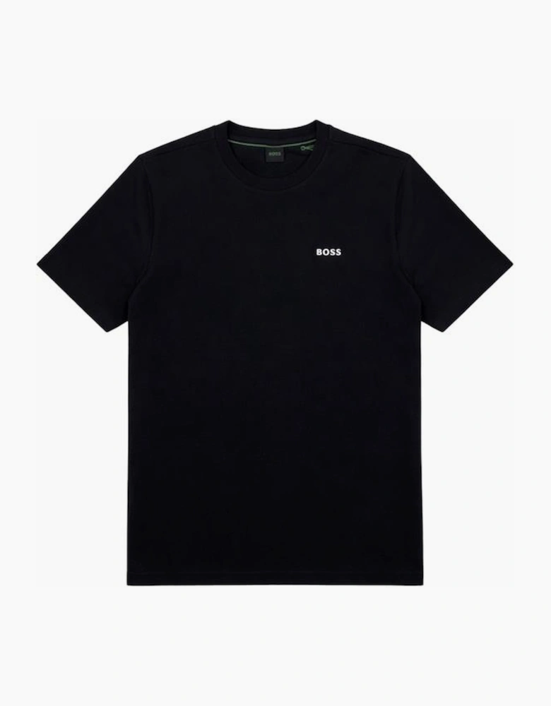 logo detail Black T-shirt