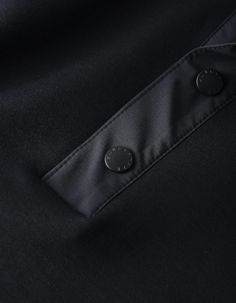 Active Fleece Cotton Sweatshirt Navy