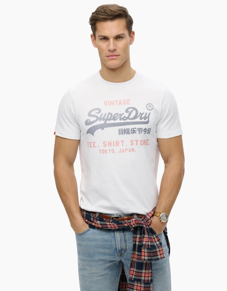 Mens Vintage Logo Heritage Short Sleeve T-Shirt