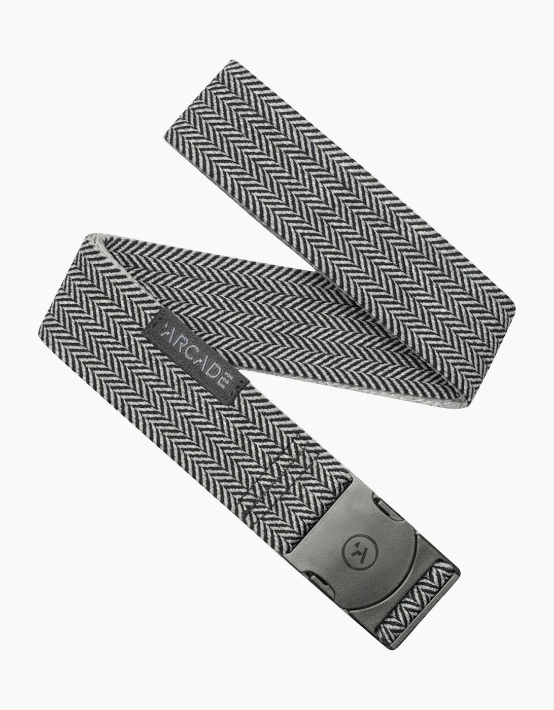 Mens Hemingway Webbed Belt - Black/Grey - OS, 2 of 1
