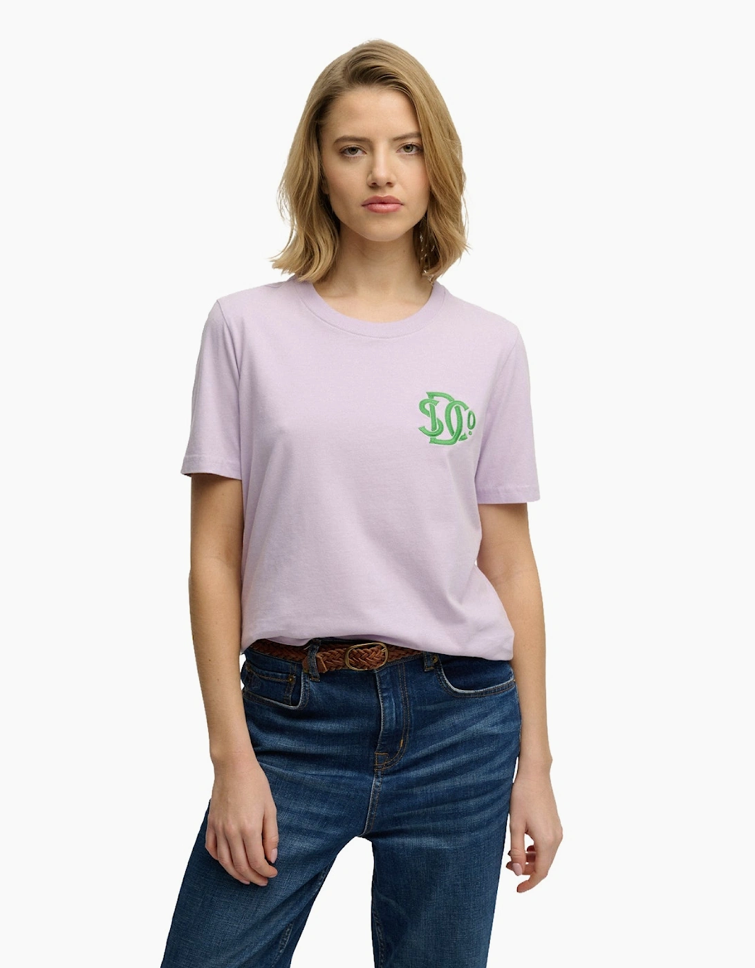 Superdry Women's Purple Sd&Co Relaxed Short Sleeve T-Shirt - Size: 10