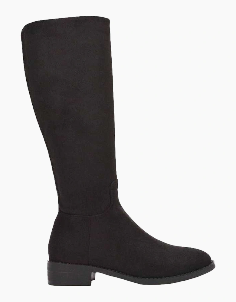 Womens/Ladies Lucia Knee-High Low Block Heel Riding Boots