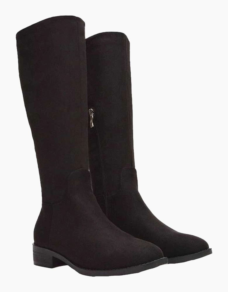 Womens/Ladies Lucia Knee-High Low Block Heel Riding Boots