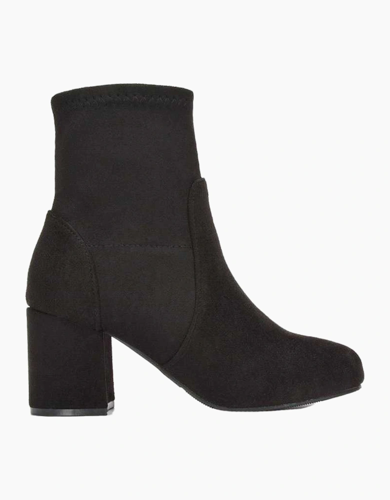 Womens/Ladies Rogue Mid Block Heel Ankle Boots