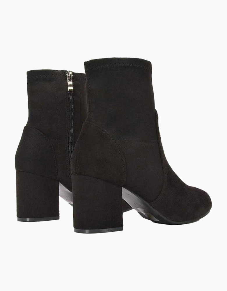 Womens/Ladies Rogue Mid Block Heel Ankle Boots