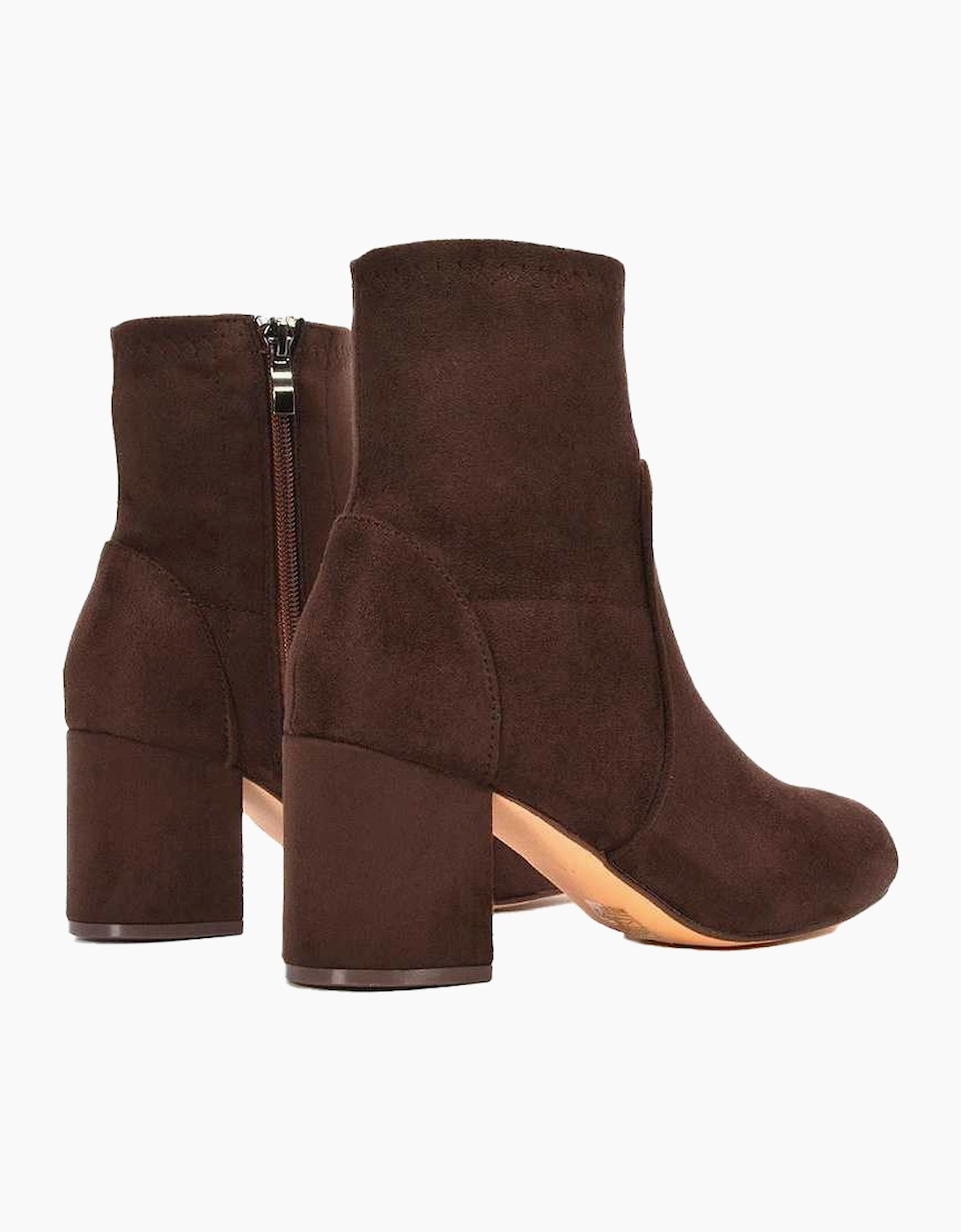 Womens/Ladies Rogue Mid Block Heel Ankle Boots