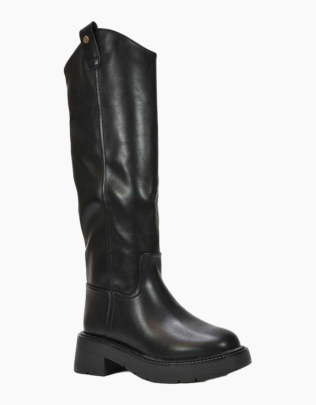 Womens/Ladies Saffira Faux Fur Lined Knee-High Riding Boots, 6 of 5