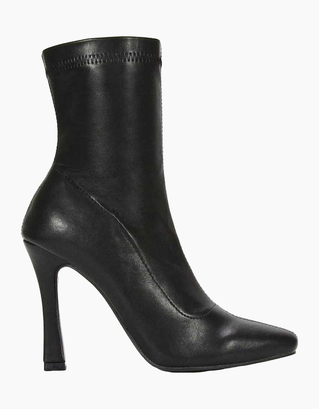 Womens/Ladies Paula Stretch Sock Stiletto Heel Ankle Boots