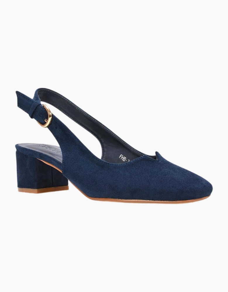 Womens/Ladies Elowen Sling Back Mid Block Heel Court Shoes