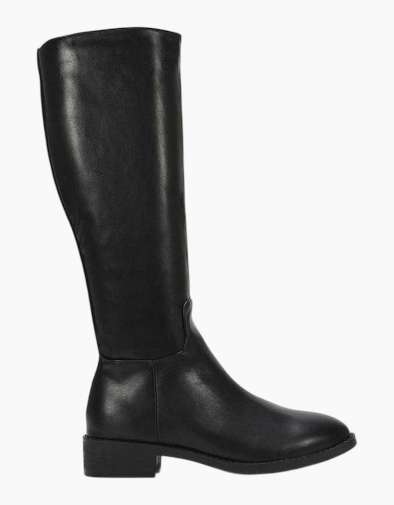 Womens/Ladies Lucia Knee-High Low Block Heel Riding Boots