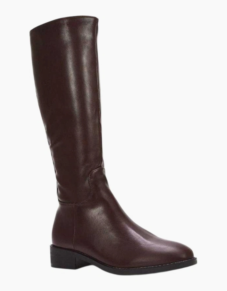Womens/Ladies Lucia Knee-High Low Block Heel Riding Boots
