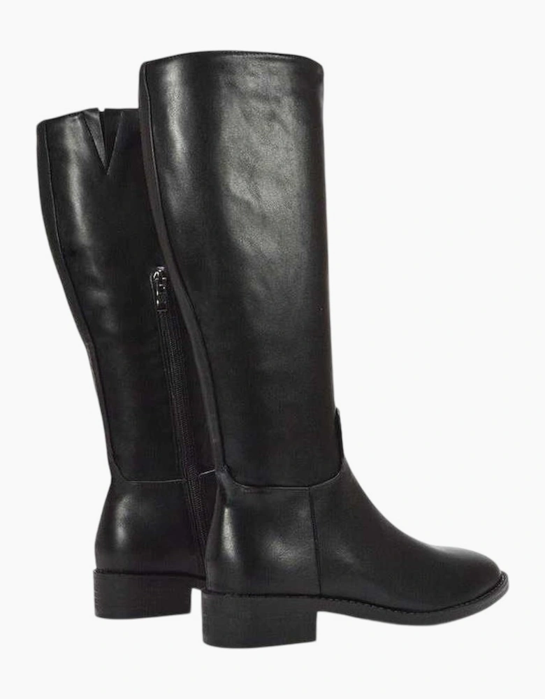 Womens/Ladies Lucia Knee-High Low Block Heel Riding Boots