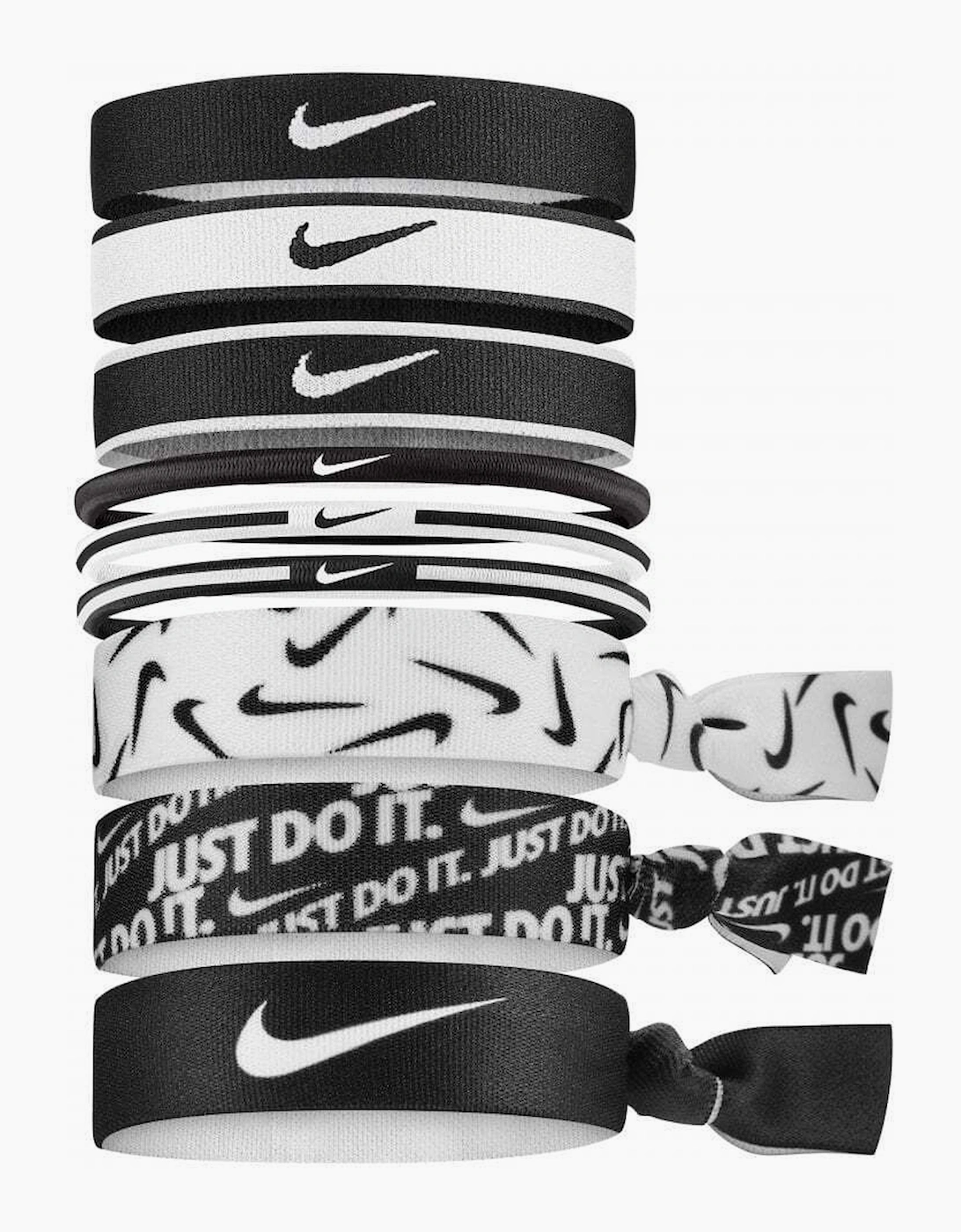 Nike Men's Black Mixed Width Ponytail Hairband - Size: One Size