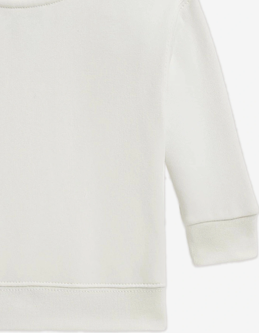 Baby Boys Polo Bear Sweatshirt in White